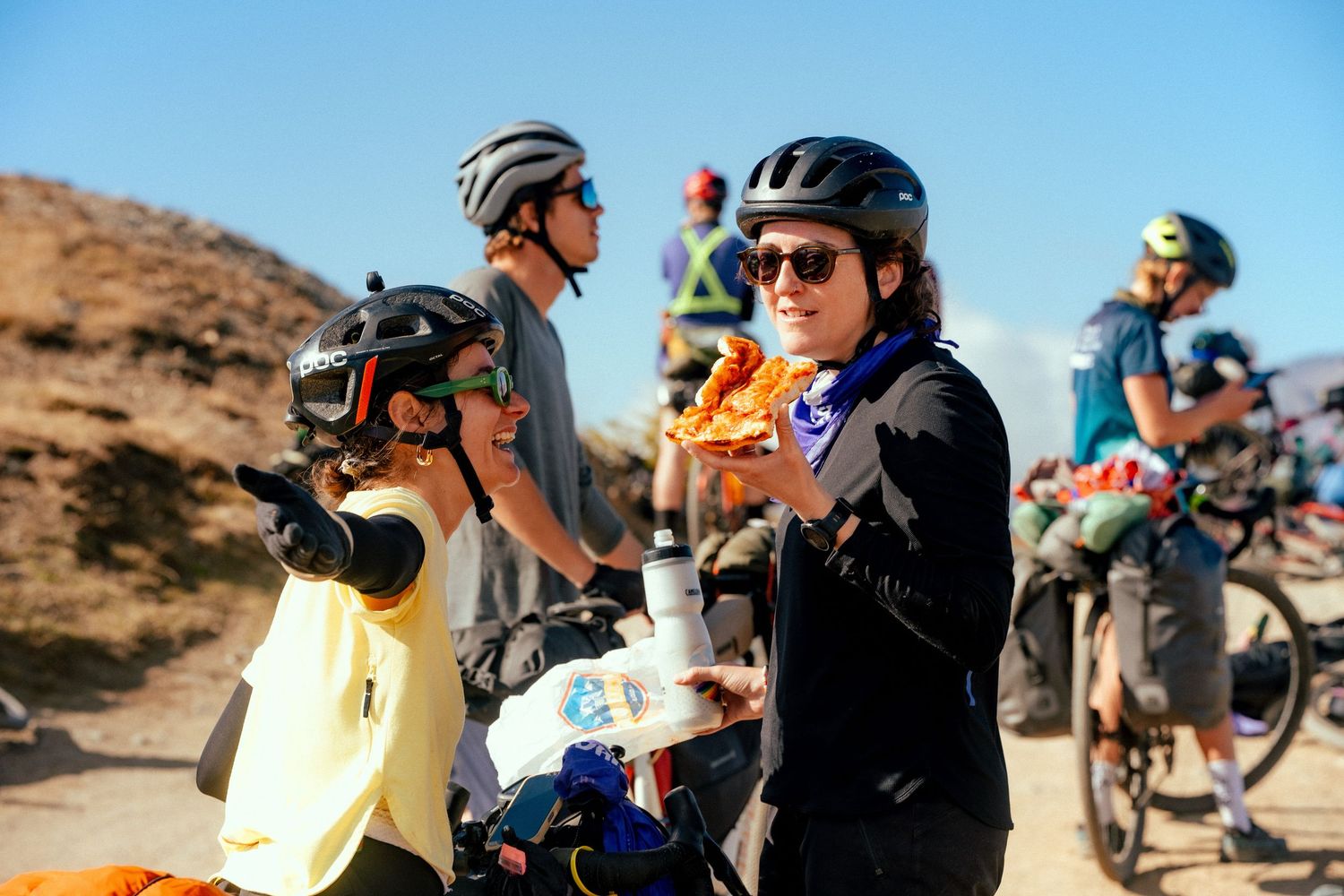 photo lors d'un bivouac de bikepacker