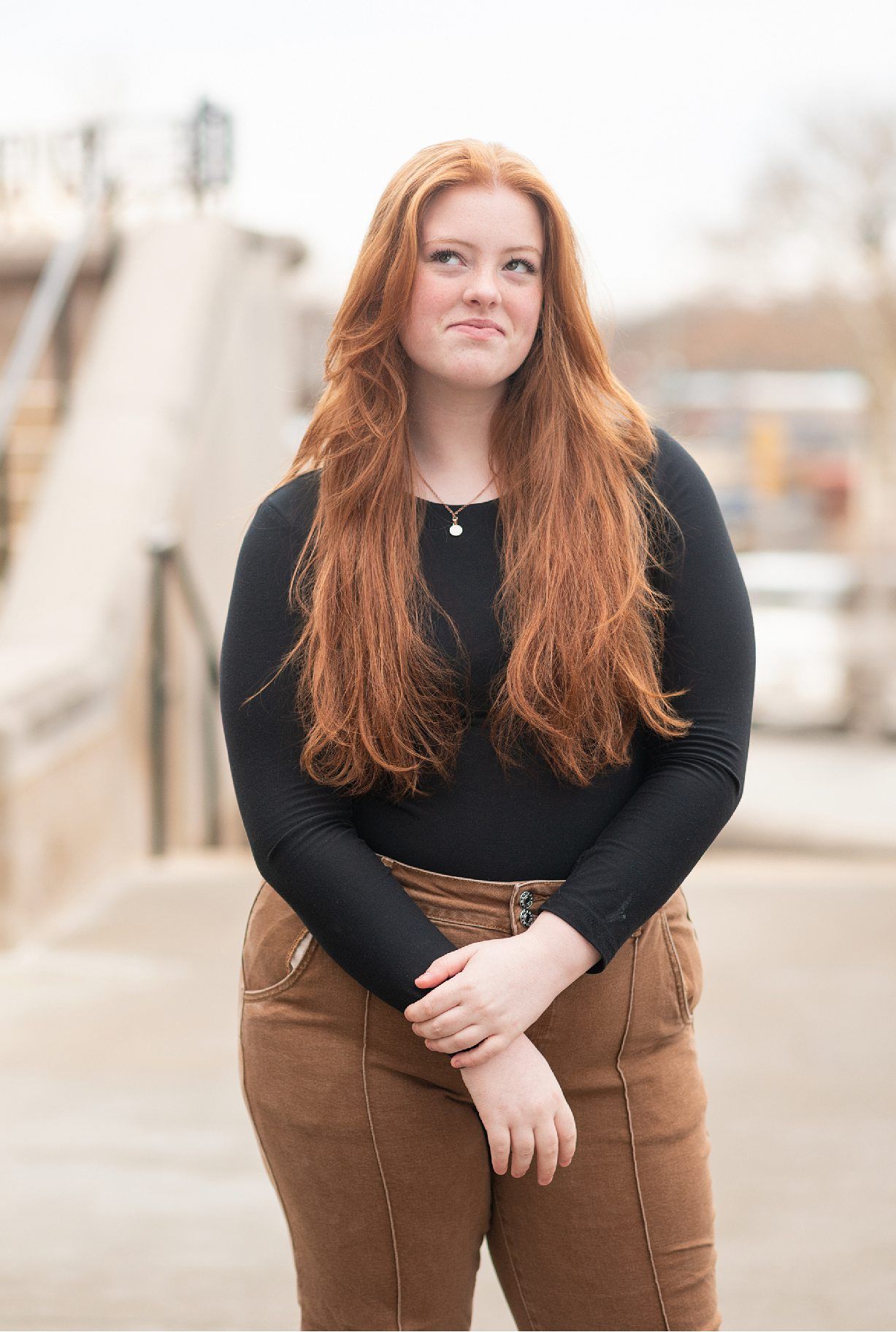 Audition Headshots of Teenage Girl taken in Downtown Bartlesville by Bartlesville Photographer Kristi Bray