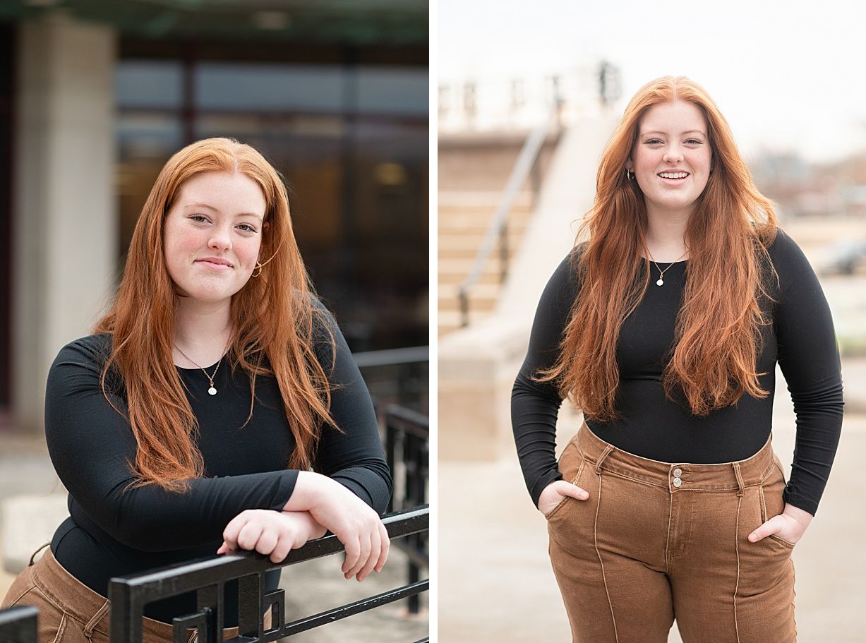 Audition Headshots of Teenage Girl taken in Downtown Bartlesville by Bartlesville Photographer Kristi Bray