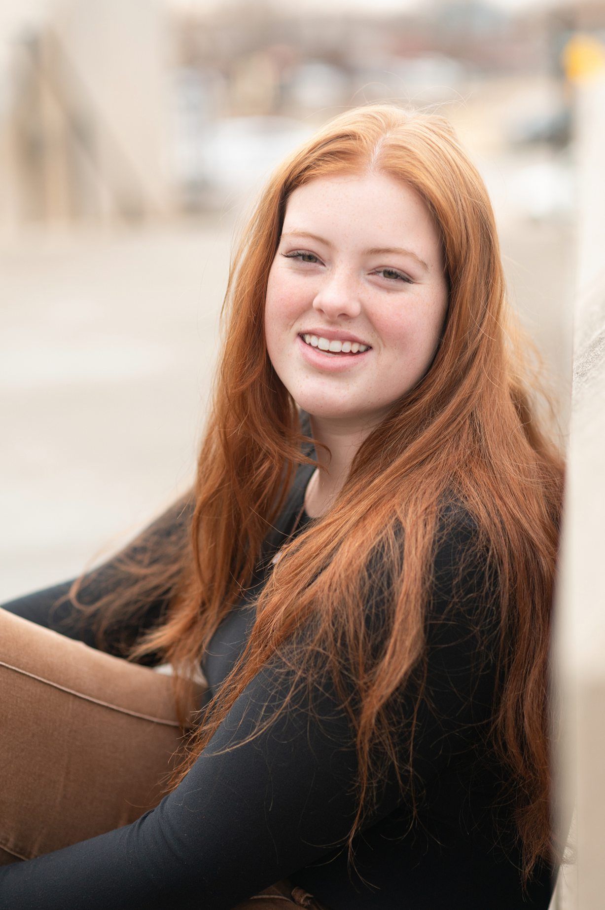 Audition Headshots of Teenage Girl taken in Downtown Bartlesville by Bartlesville Photographer Kristi Bray