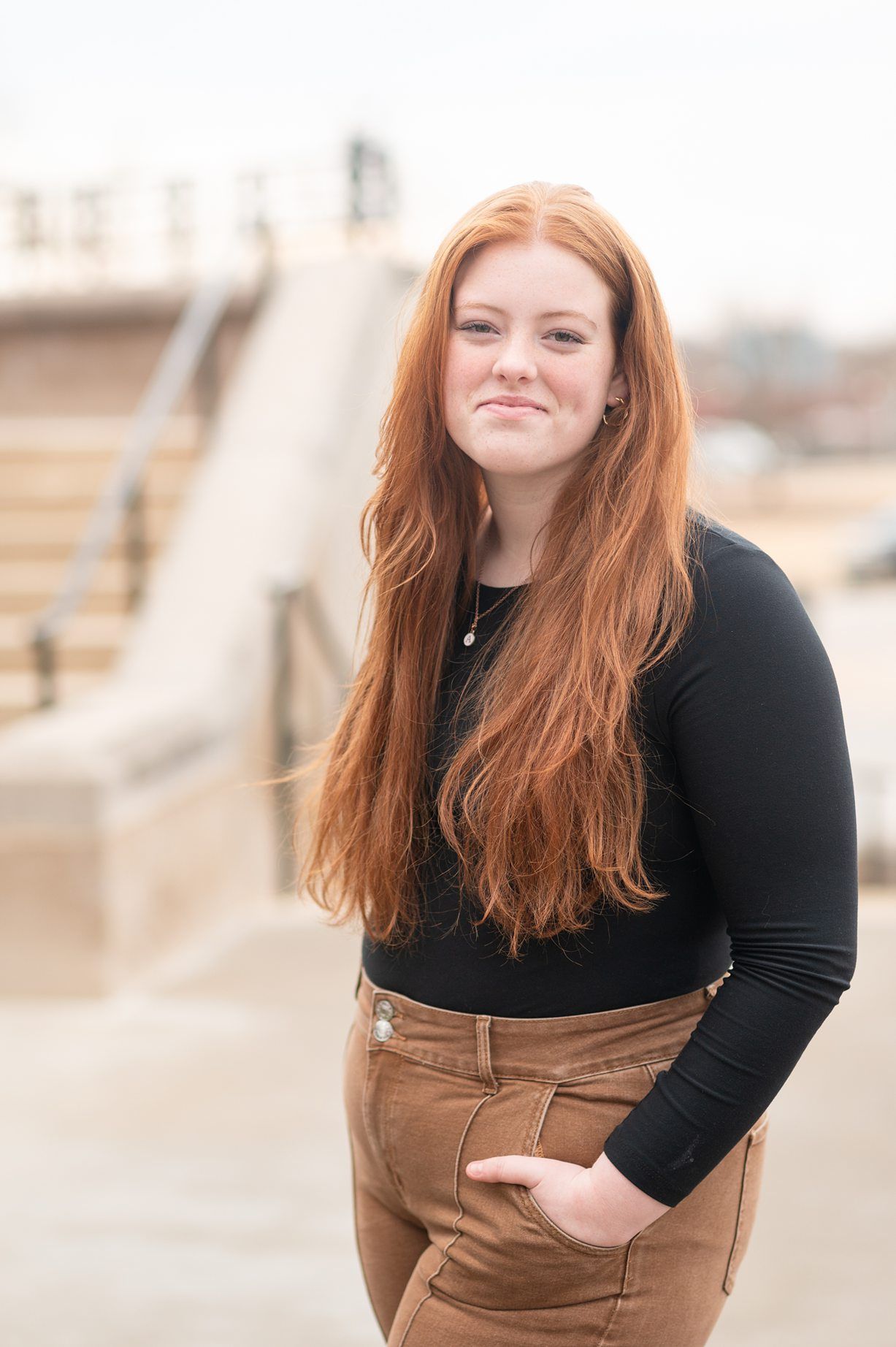 Audition Headshots of Teenage Girl taken in Downtown Bartlesville by Bartlesville Photographer Kristi Bray