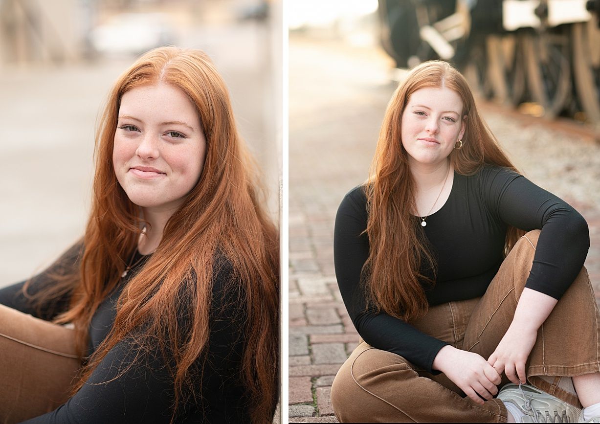 Audition Headshots of Teenage Girl taken in Downtown Bartlesville by Bartlesville Photographer Kristi Bray
