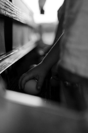 Abstract black and white blurred photography with diagonal lines.