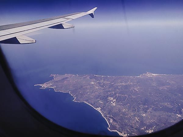 Viagem de avião, pelo fotógrafo Isidro Dias