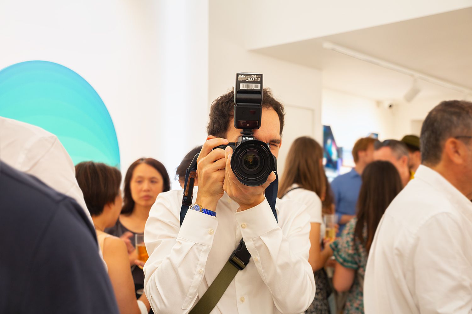 Event photographer in action