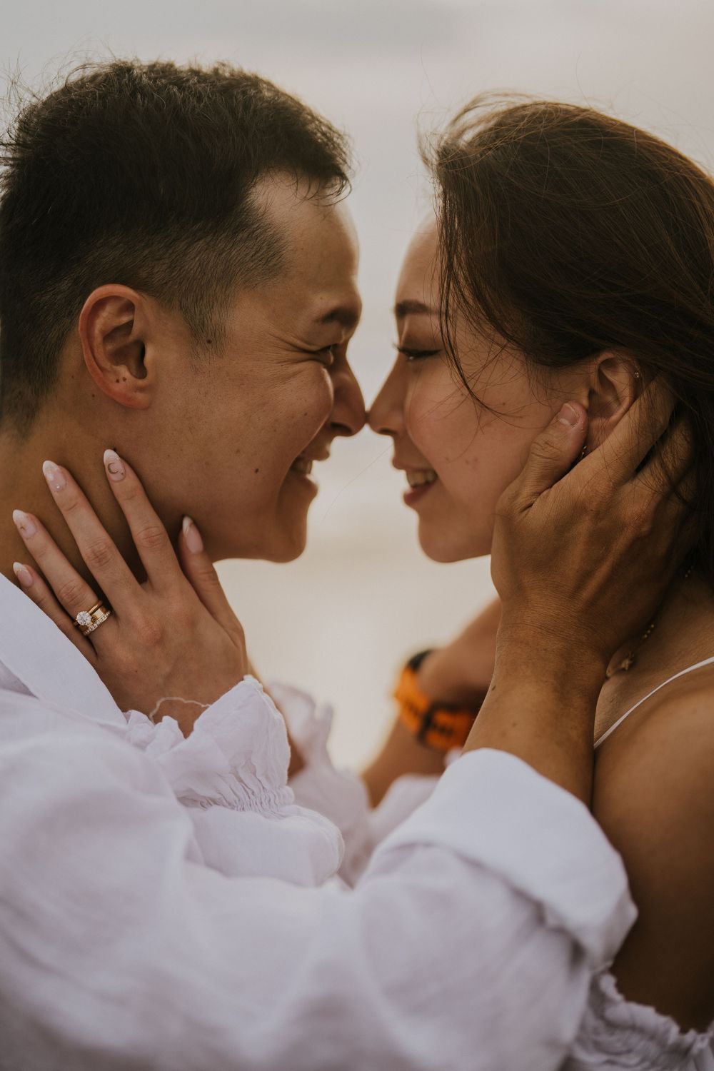 Romantic couple photoshoot in Bali at Batu Bolong beach
