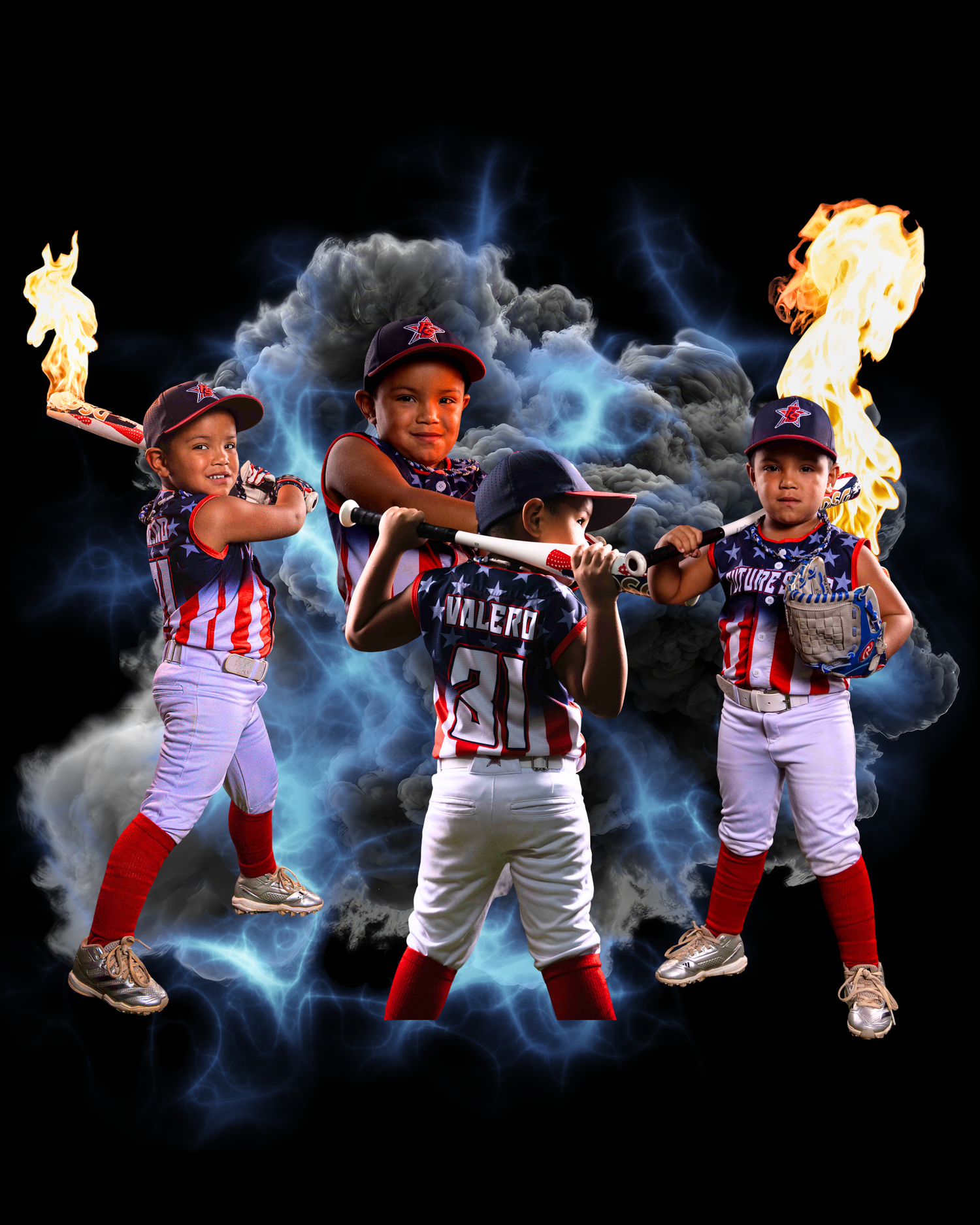 Fire Sports Photography Collage