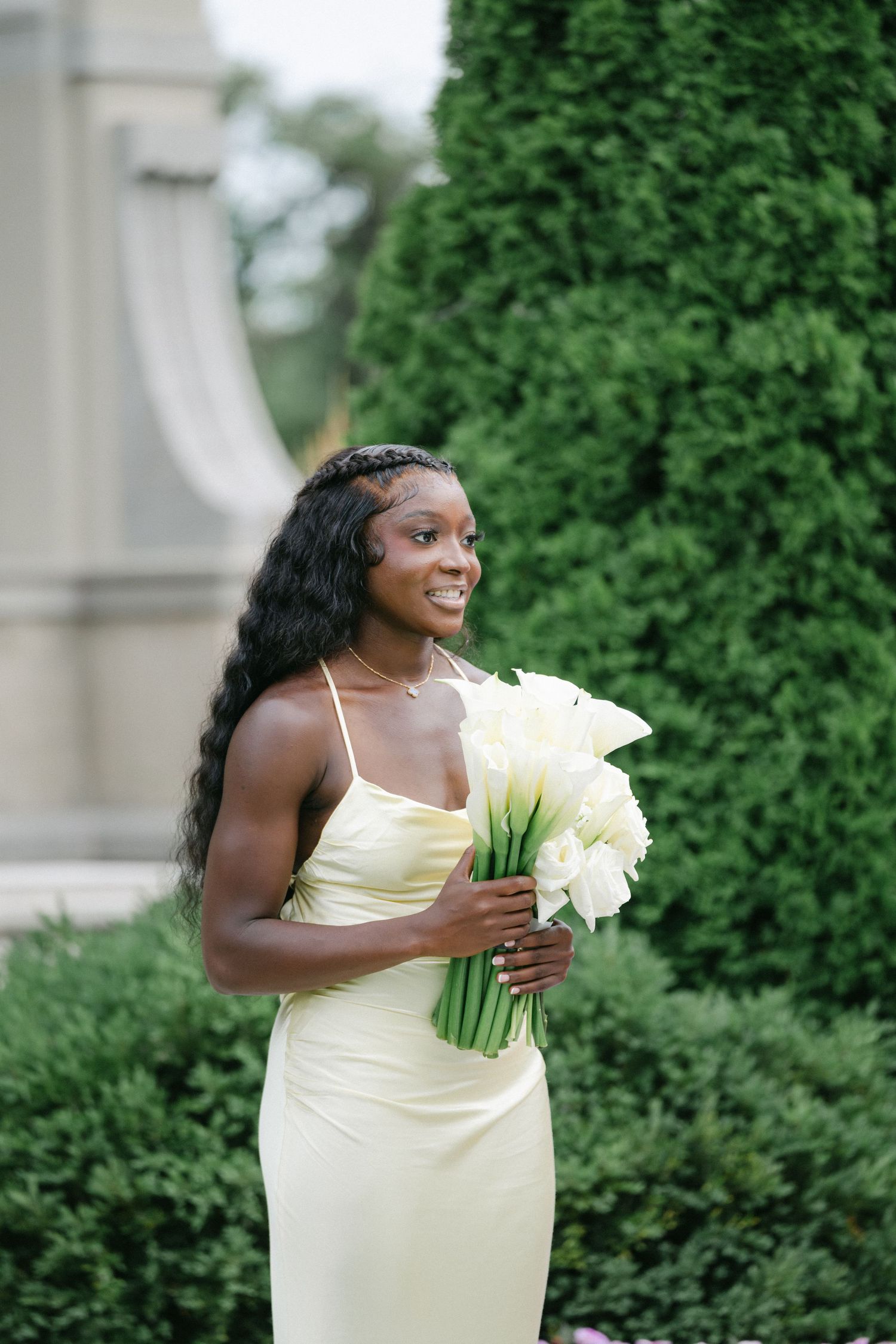 The Armour House Wedding in Lake Forest, IL - Ceremony Maid of Honor