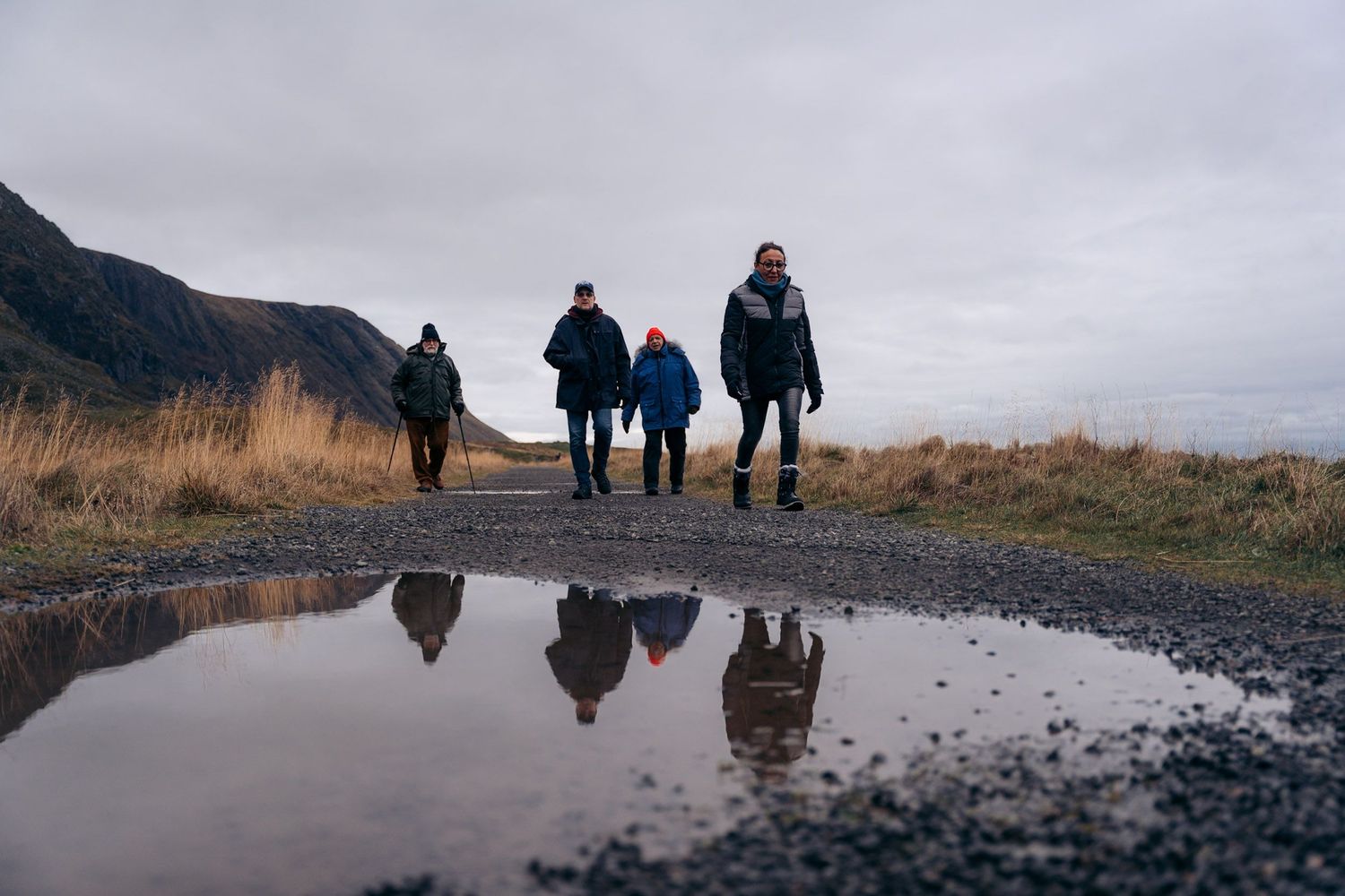 randonneurs à eggum en norvège