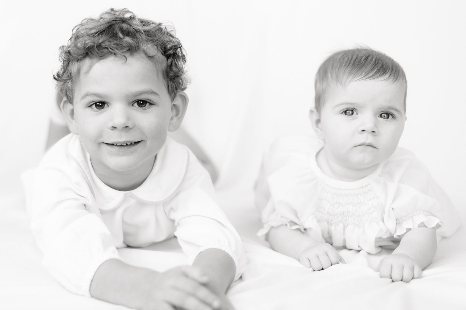 Studio sibling photo