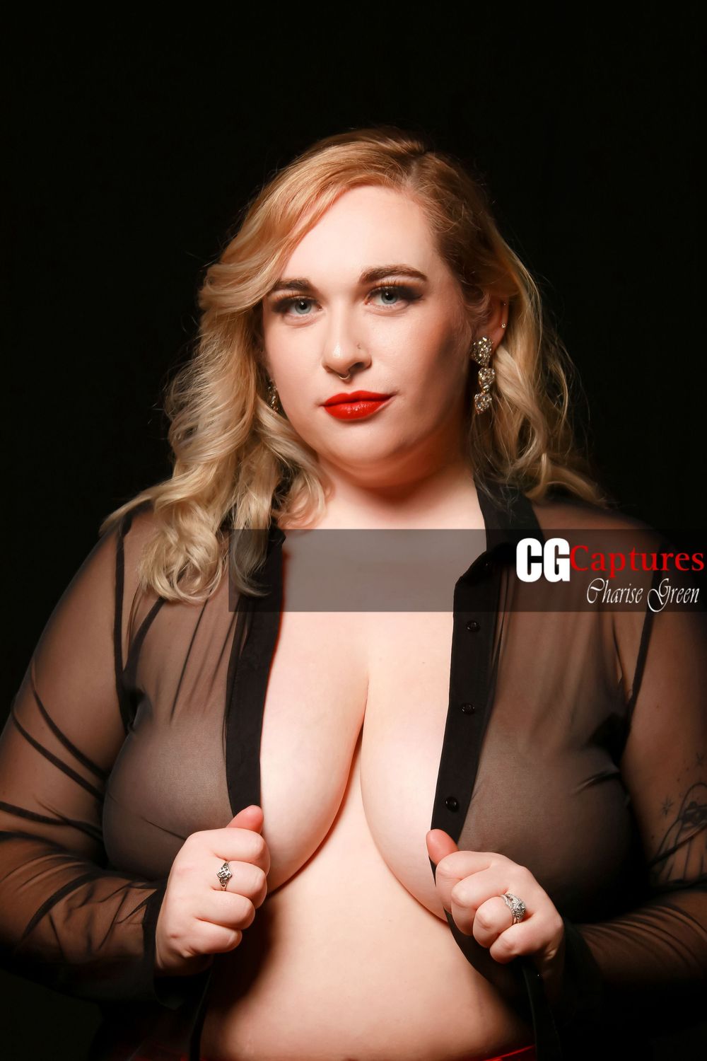 A boudoir photography series showing artistic silhouettes against a dark background.