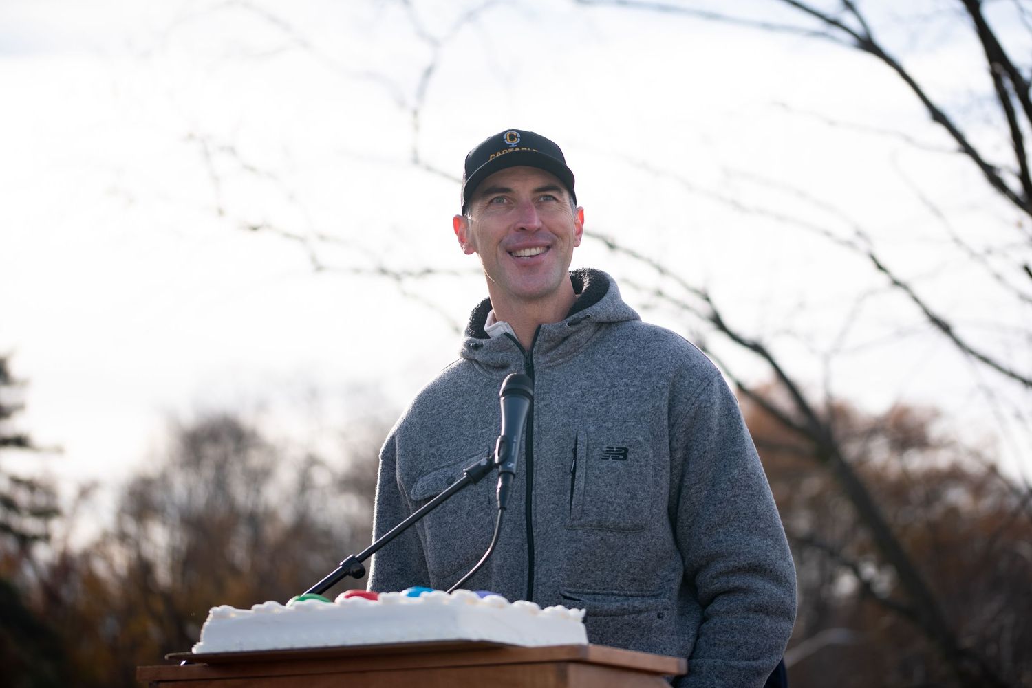 Zdeno Chara NHL Hall of Fame & Boston Bruins hockey legend speaks at Belmont’s Skip Viglirolo Ice Rink Grand Opening - Leah Ramuglia Photo