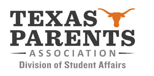 Texas Parents Association logo with longhorn symbol and division text below.