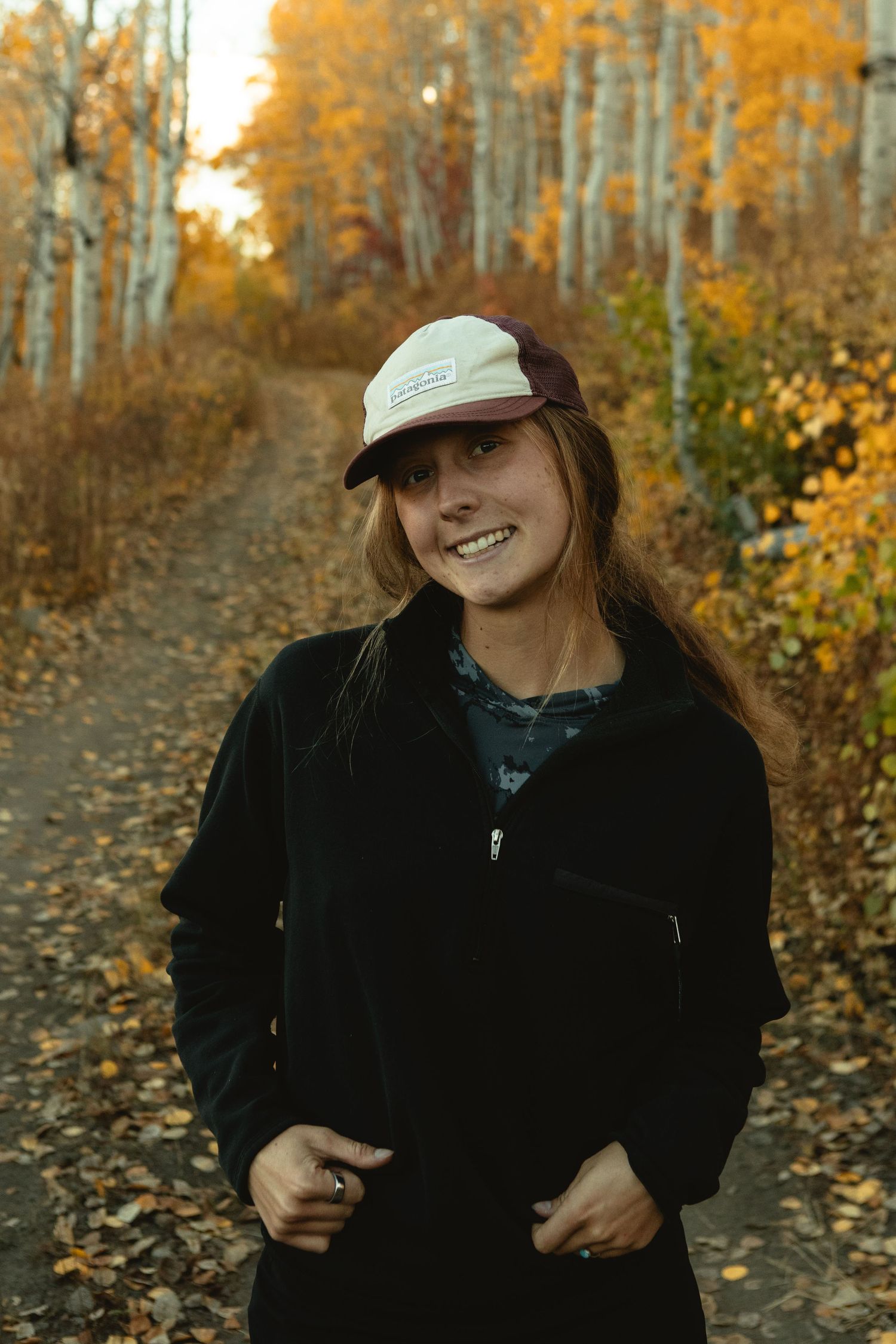 Utah Elopement Photographer Capturing bridals in golden aspen trees and fallen leaves during fall.