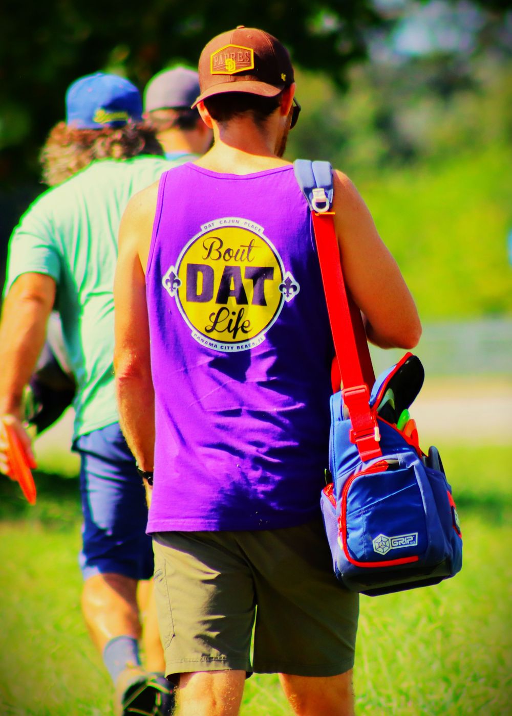 disc golf action shot Fayetteville, TN Don Davidson Park