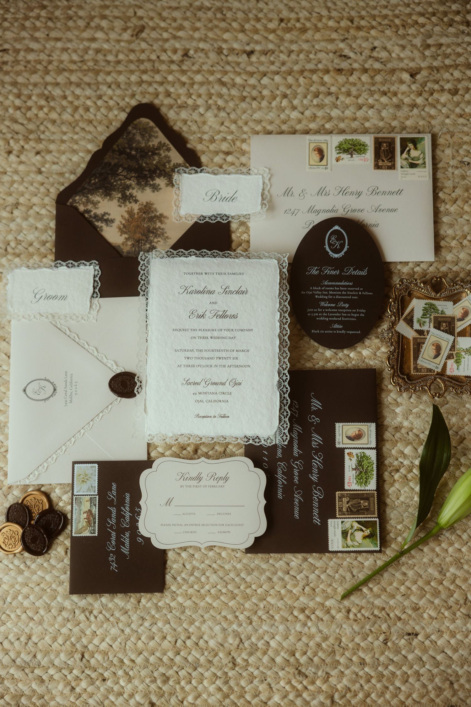 Wedding invitation suite