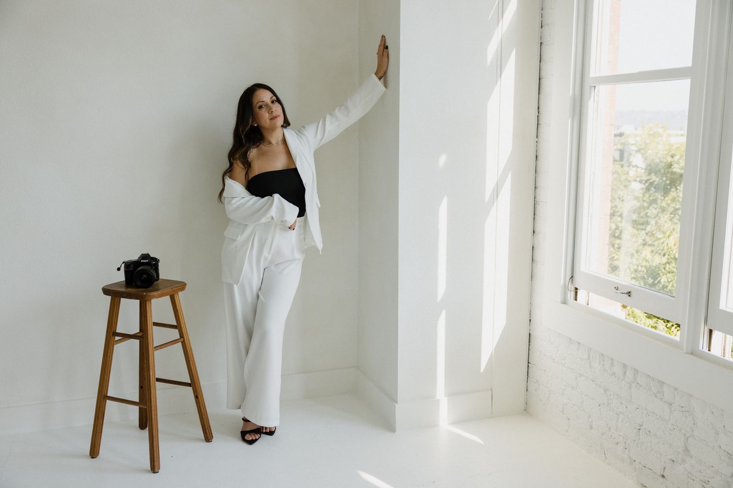 Small business owner posing for lifestyle brand photography