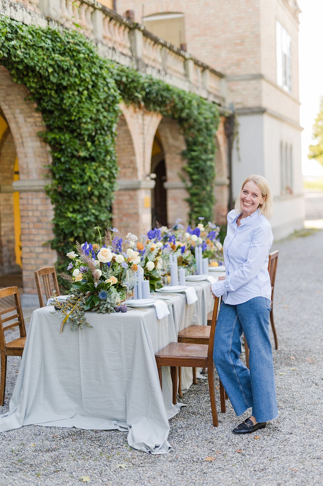 Personal branding photo of wedding celebrant Simone Gori from LovelyWords, photographed in warm natural light by MaxwellArt Photography.