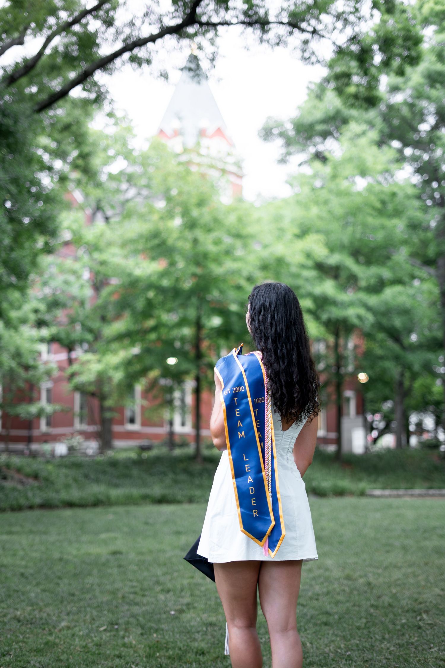 Tech tower, one of the best spots for Georgia Tech photos during your atlanta grad photoshoot