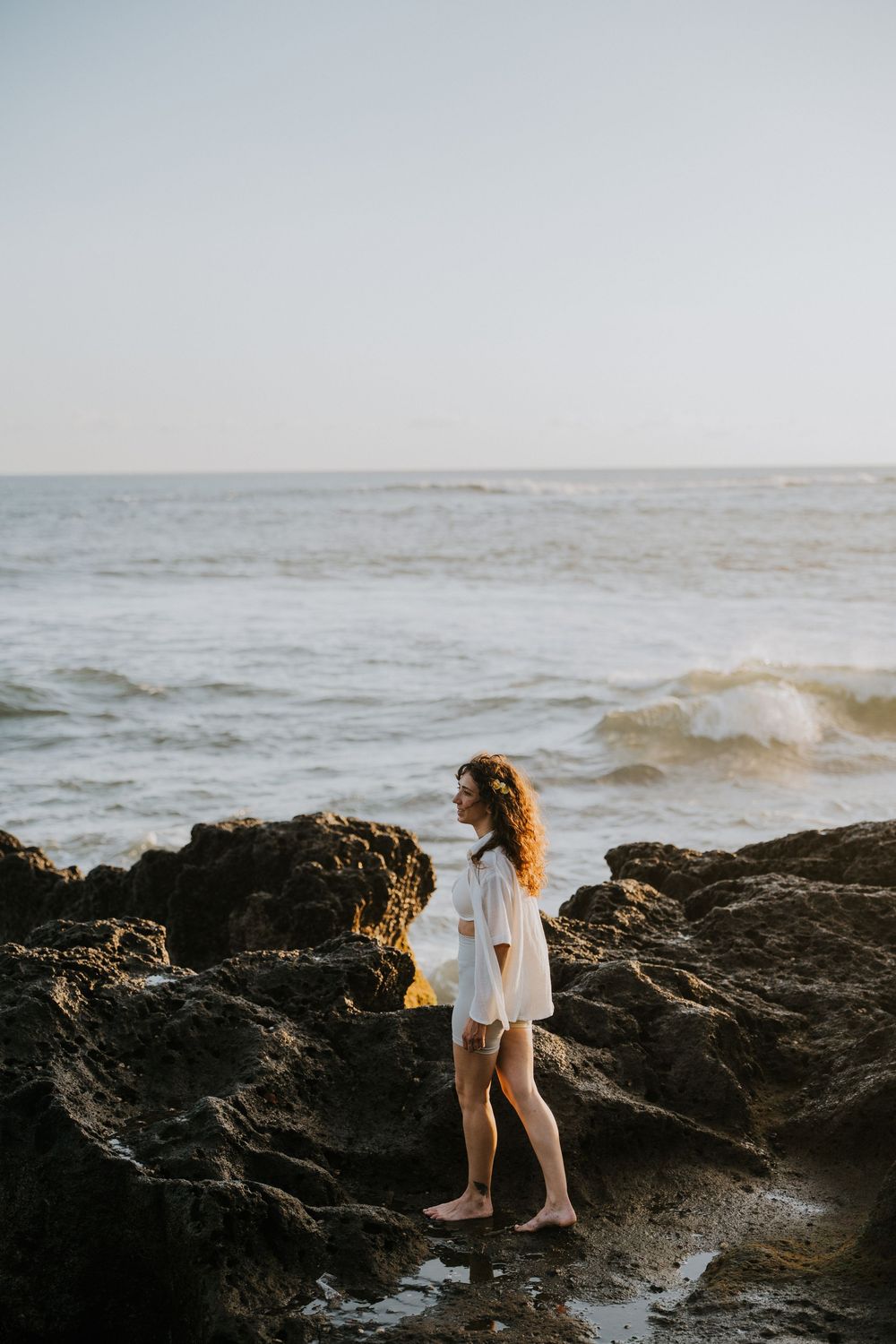 Lifestyle personal branding photography at Seseh Beach, Bali.