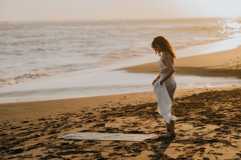 Lifestyle personal branding photography at Seseh Beach, Bali.