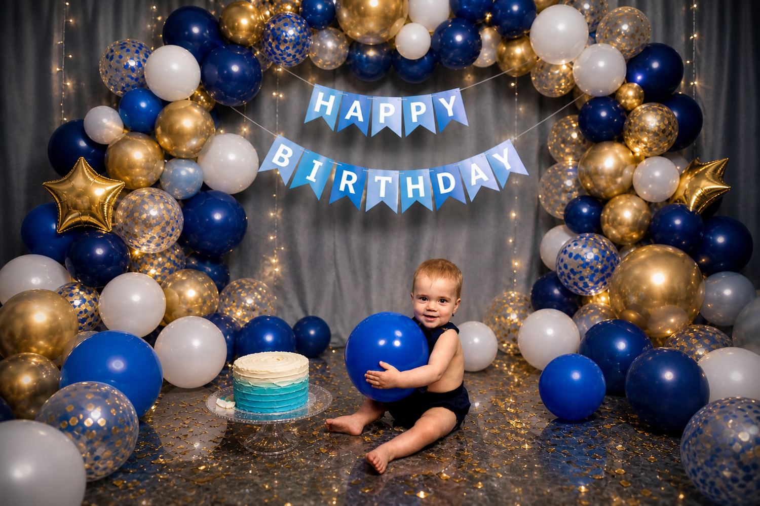 One year old birthday cake smash photos in Halifax