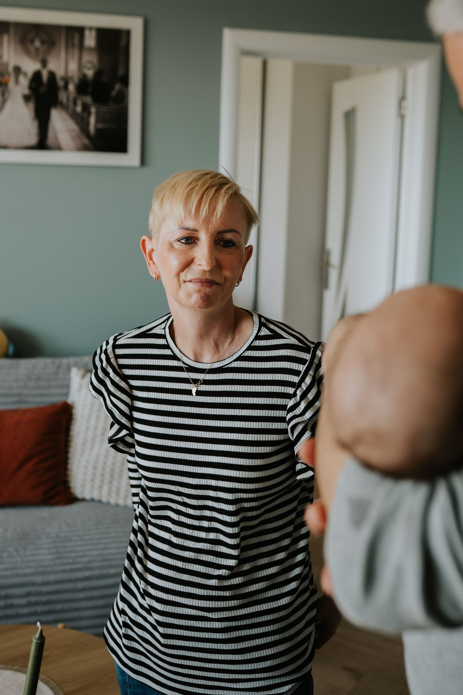 Sesja noworodkowa Katowice domowe zdjęcia noworodkowe sesją niemowlęca Śląsk fotograf rodzinny Katowice sesja w domu sesja rodzinna Śląsk