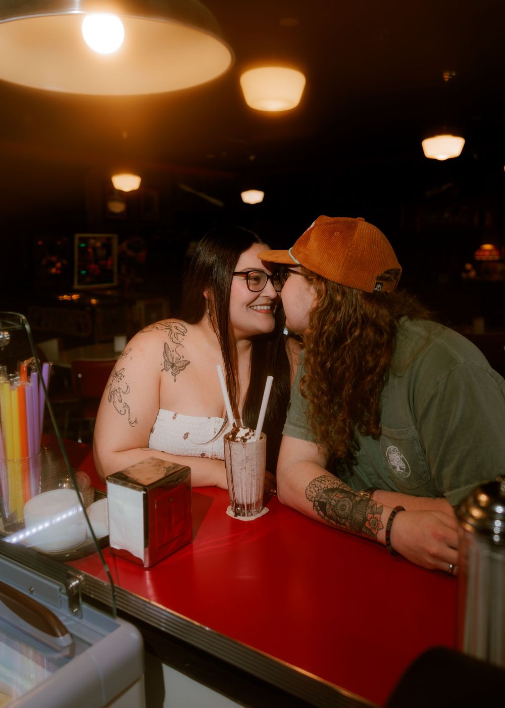 Retro Diner Engagement Shoot