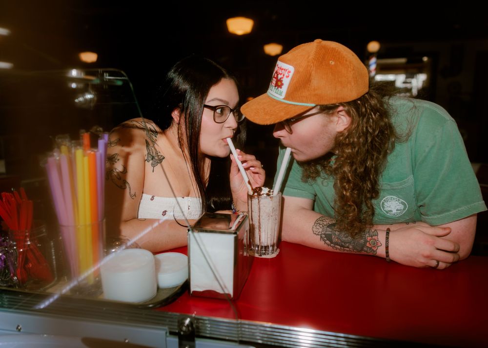 Retro Diner Engagement Shoot