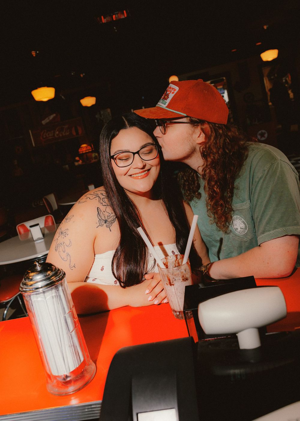 Retro Diner Engagement Shoot