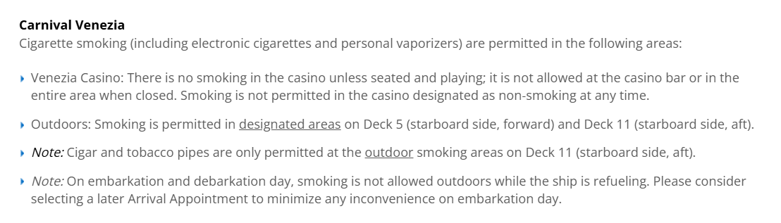 A legal document showing terms and conditions with text about smoking and personal property policies.
