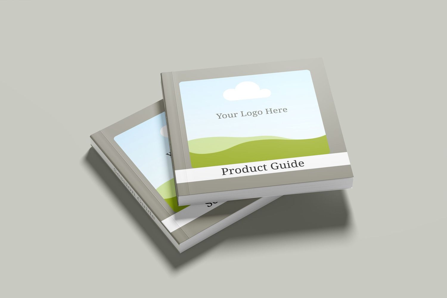 White business cards arranged in a minimalist composition showing subtle shadows against a light gray background.