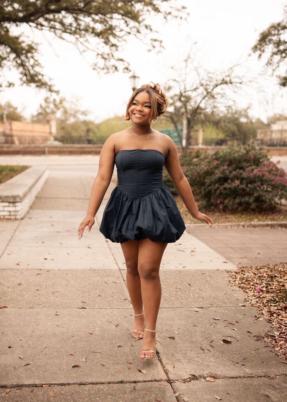 Downtown senior photoshoot