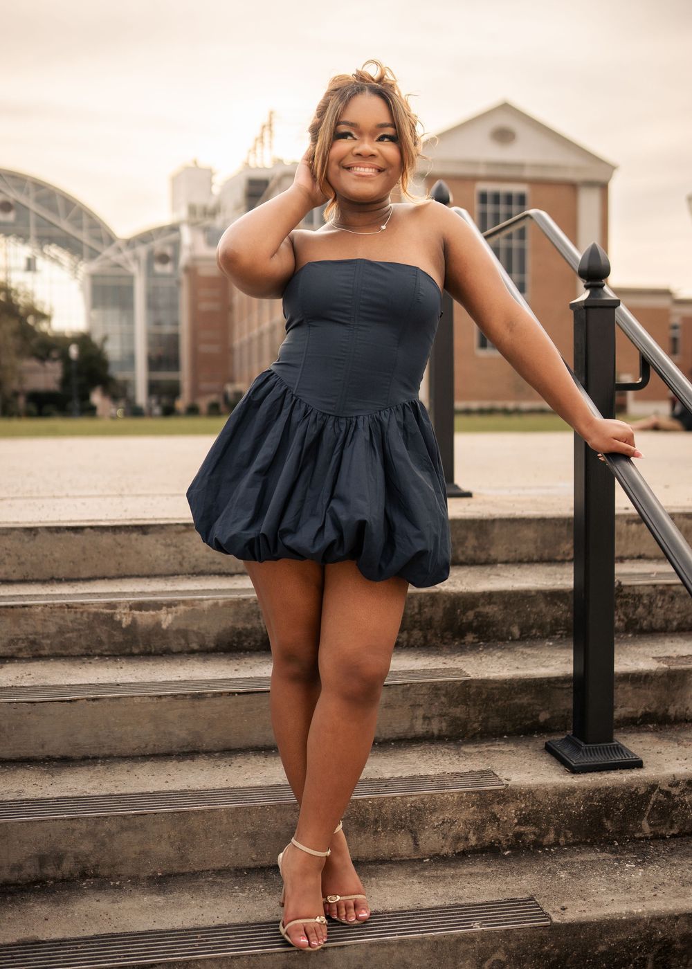 Downtown senior photoshoot