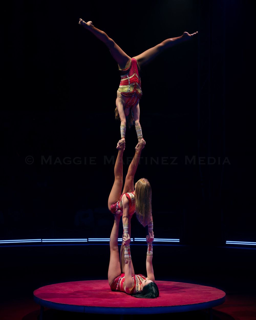 The Bello Sisters perform in Sarasota, Florida at the Circus Arts Conservatory Circus Sarasota