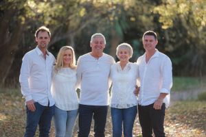 Golden light family portrait Hanmer Springs