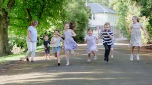 Kids play at queen Mary hospital Hanmer Springs