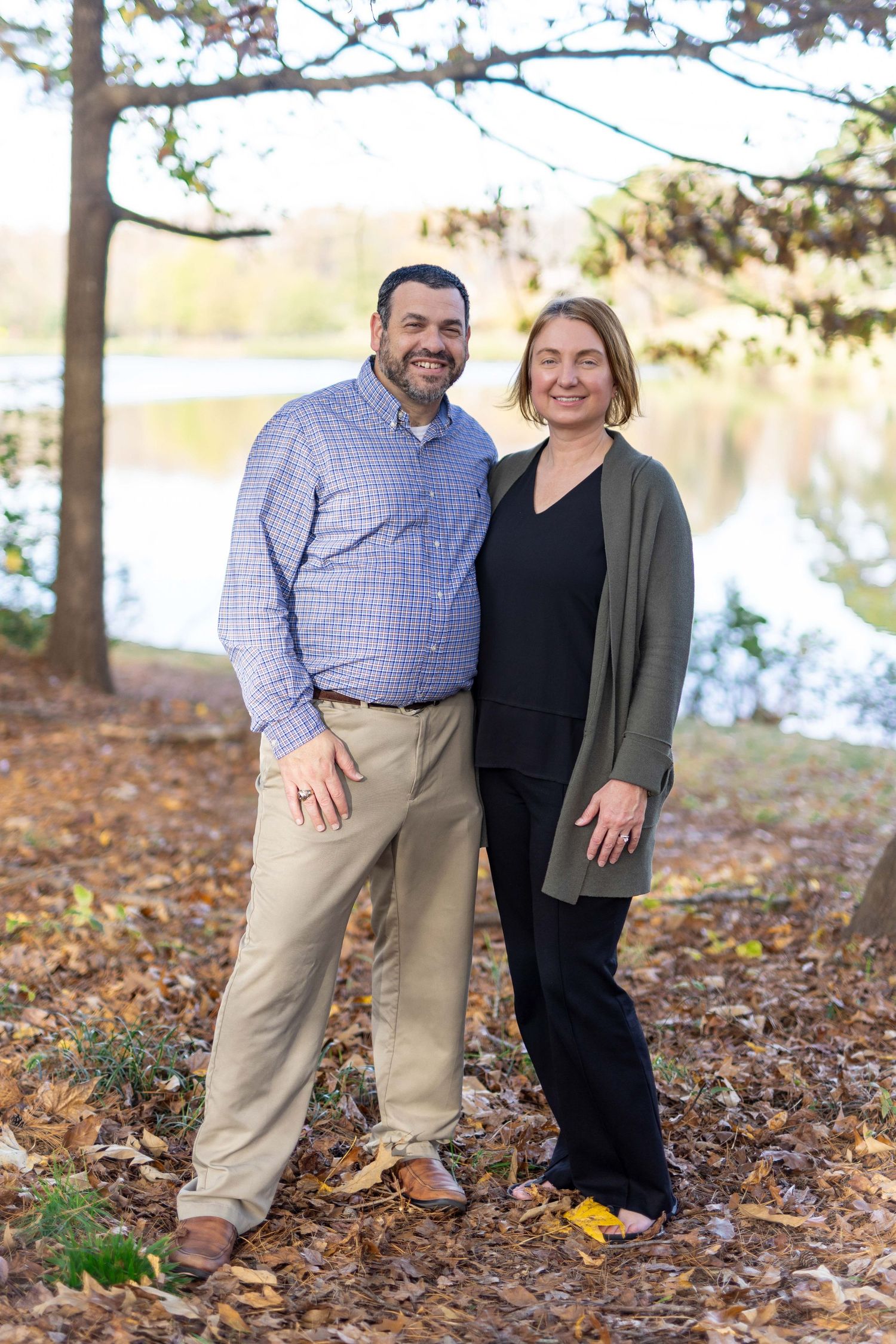 Romantic couples shoot in Essex County park, surrounded by nature and love.