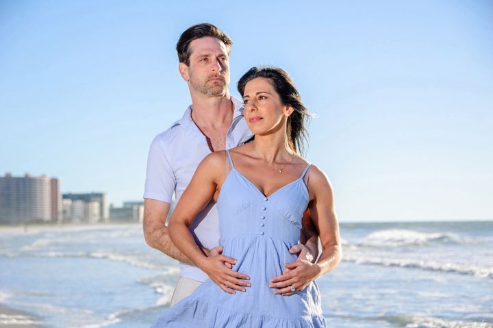 photo of handsome couple posing for New Port Richey portraits