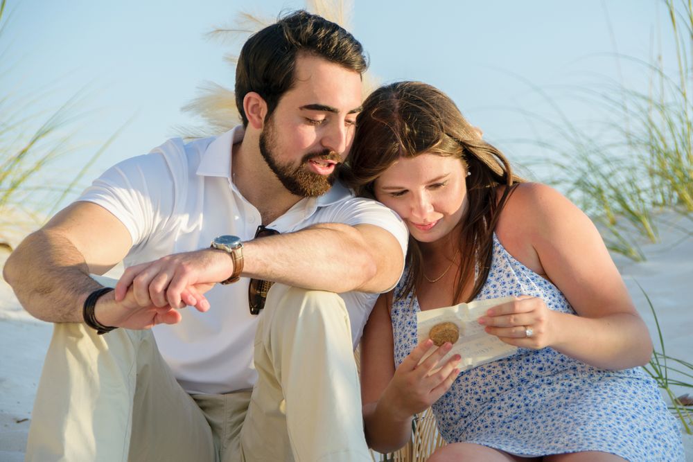 photo of couple reading note in New Port Richey