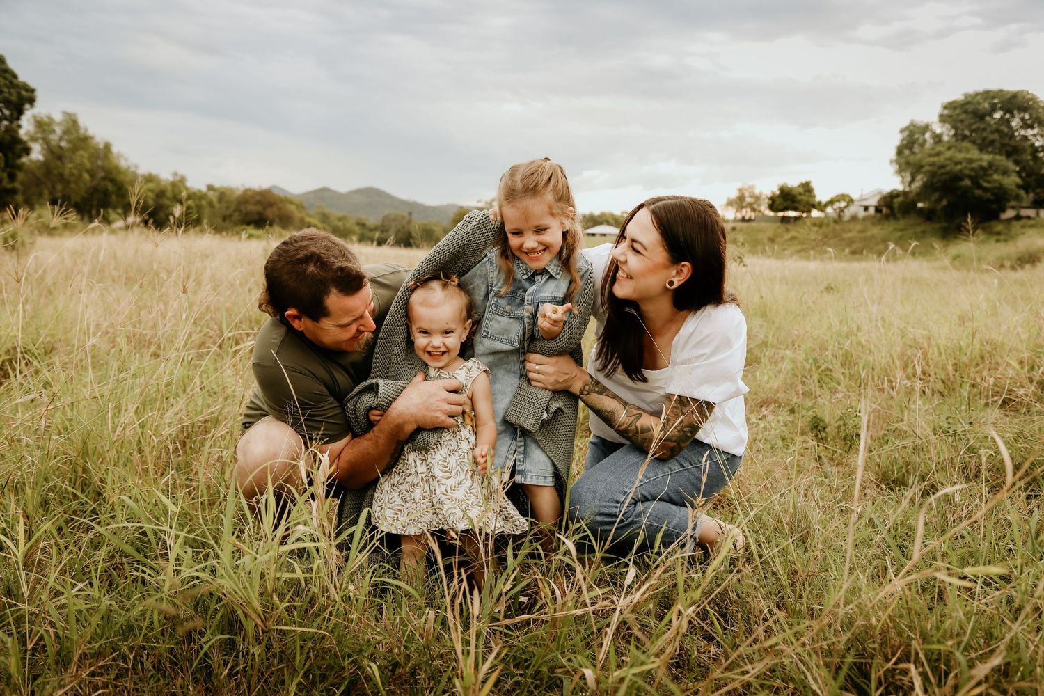 Family photography in the paddock