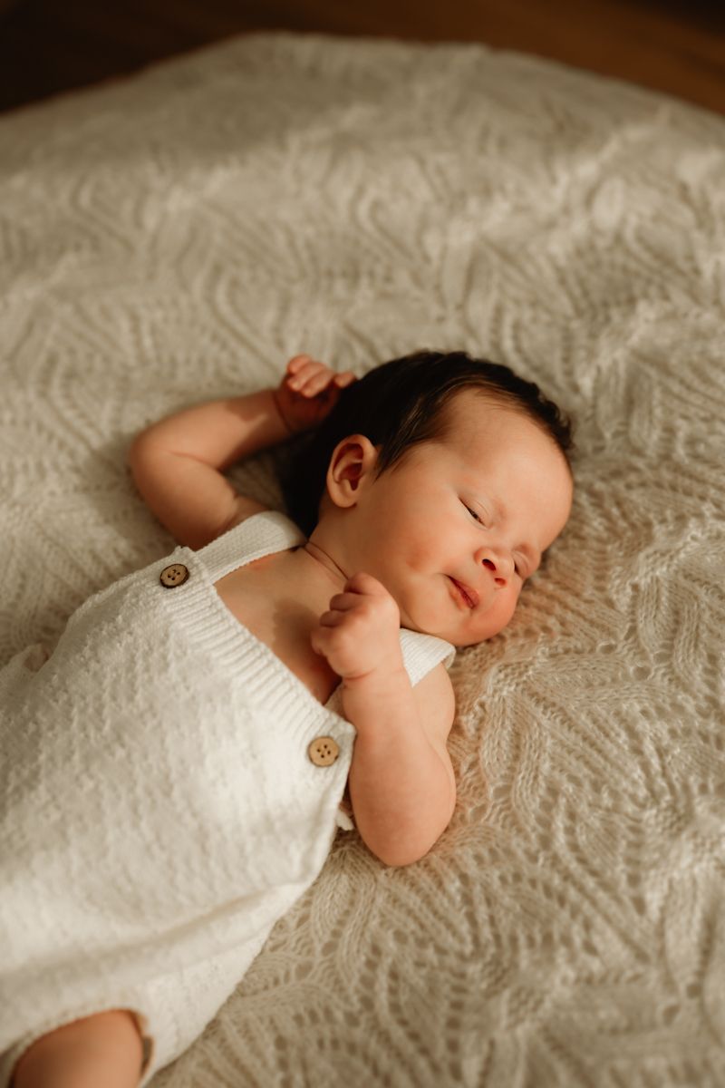 Portrait photo d'un bébé dans le Morbihan