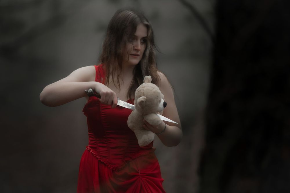 Creative themed anti-Valentines Day photoshoot taken in Spokane Washington by Jessica Rae Photography.