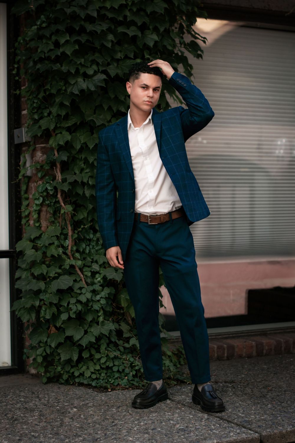 Photograph of a model taken in downtown Spokane Washington by Jessica Rae Photography.