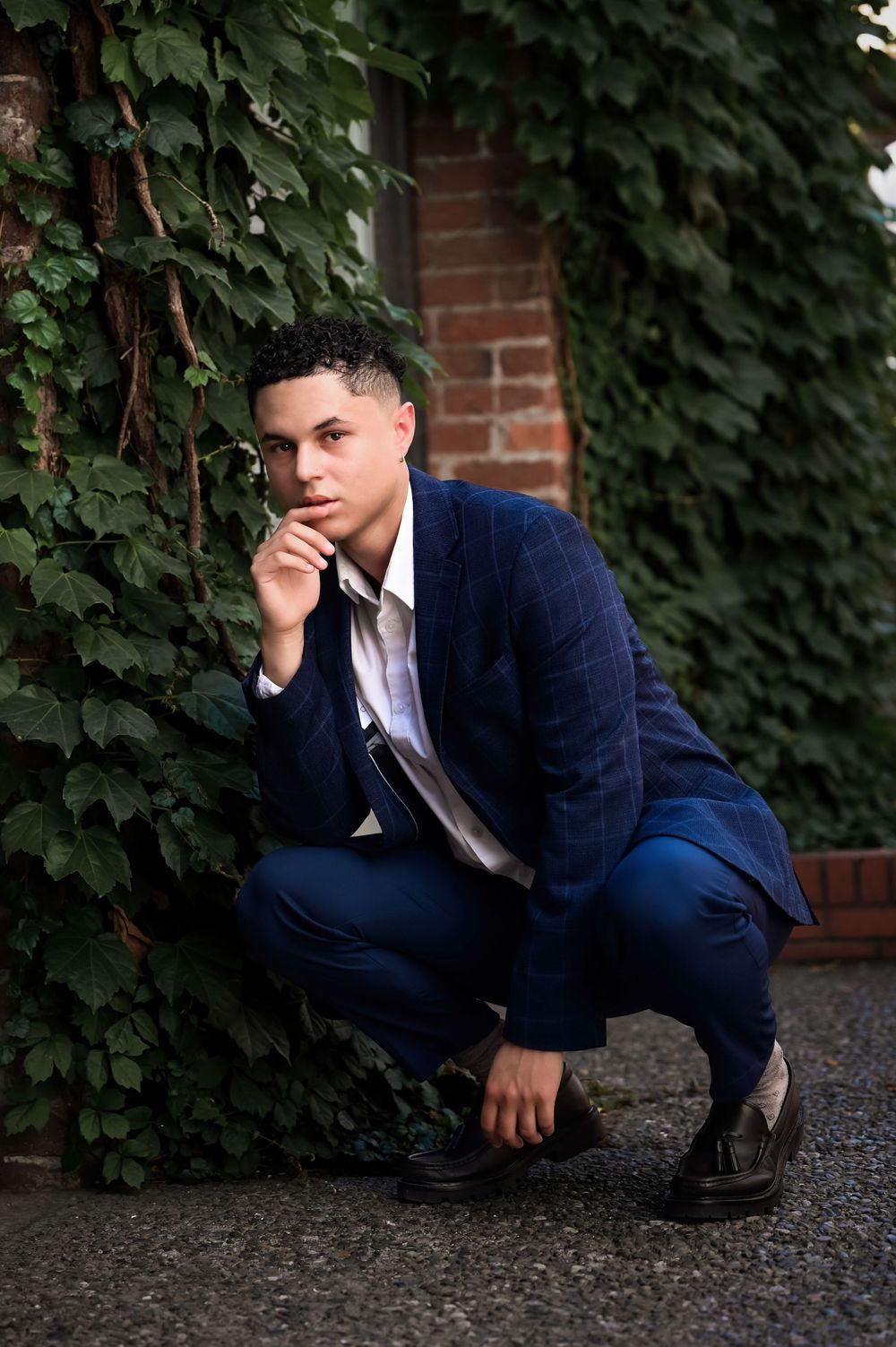 Photograph of a model taken in downtown Spokane Washington by Jessica Rae Photography.