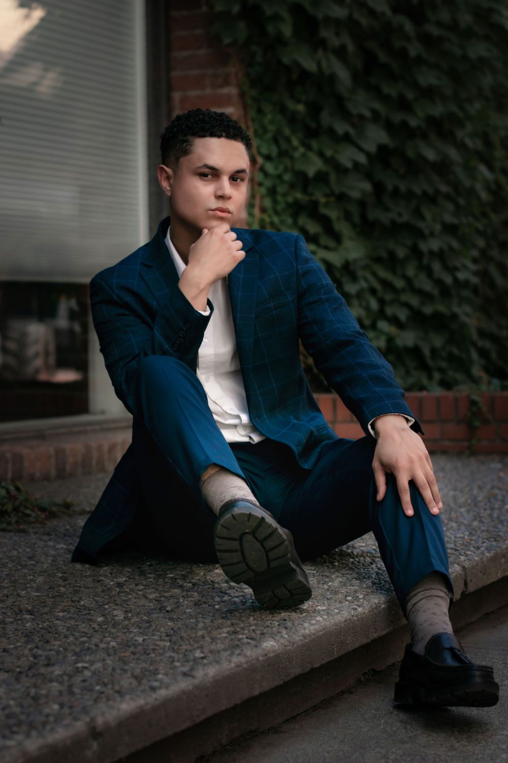 Photograph of a model taken in downtown Spokane Washington by Jessica Rae Photography.