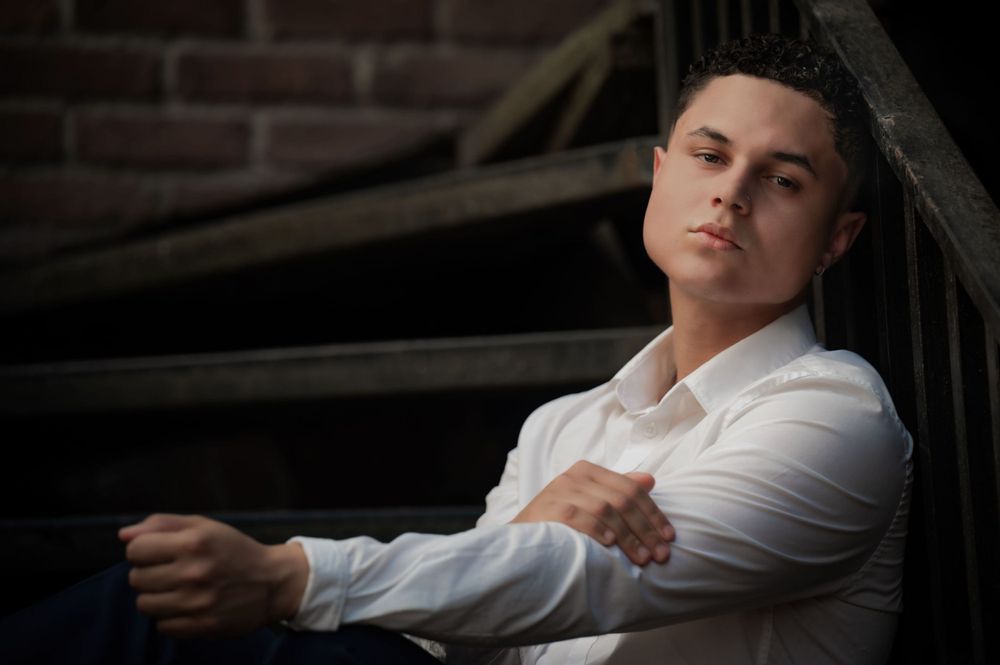 Photograph of a model taken in downtown Spokane Washington by Jessica Rae Photography.