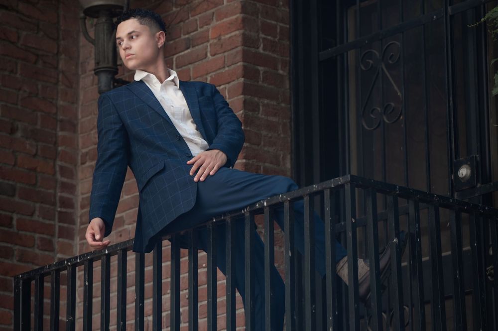 Photograph of a model taken in downtown Spokane Washington by Jessica Rae Photography.