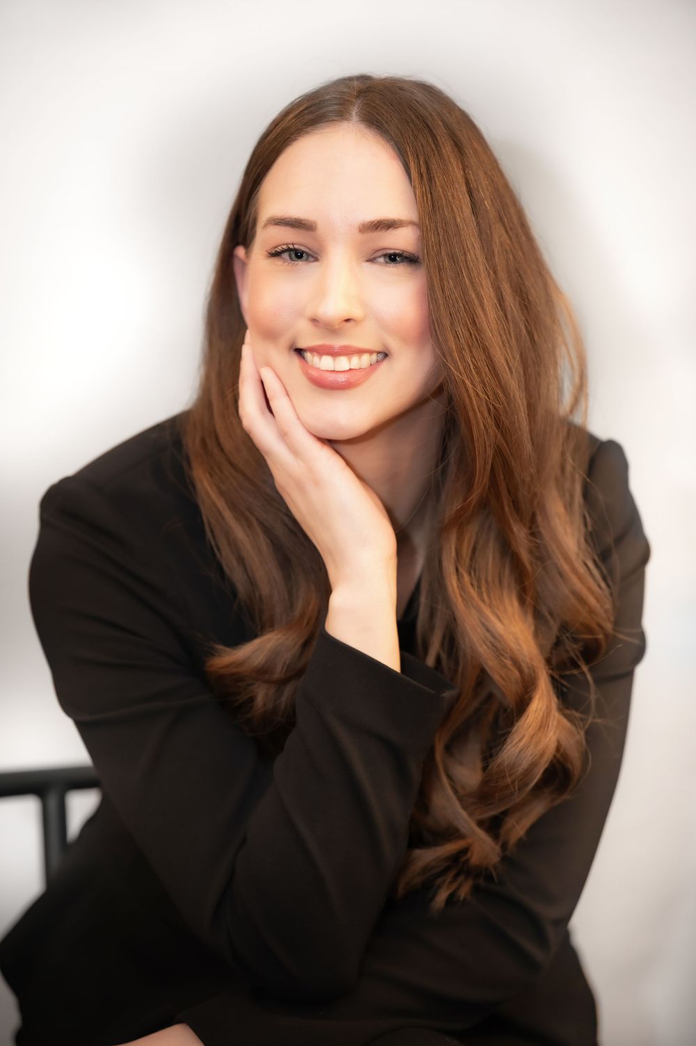 Head shot. Photographed in Spokane Washington in a studio by Jessica Rae Photography.
