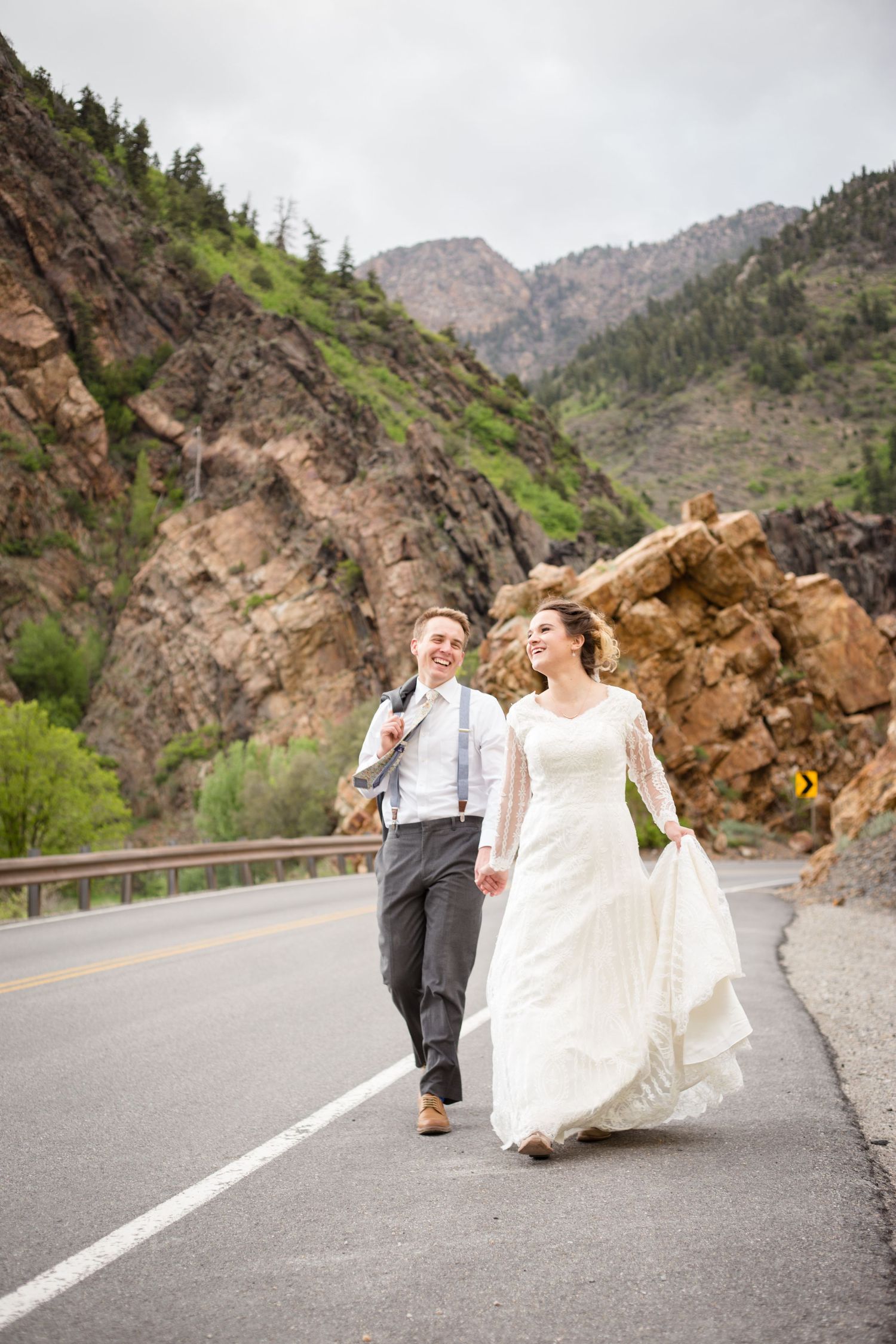 bridal photoshoot bride and groom storm mountain big cottonwood canyon salt lake city utah
